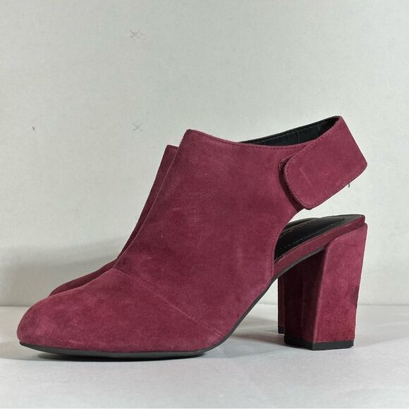 Adam Tucker burgundy suede heel Size 7.5 - Picture 3 of 9